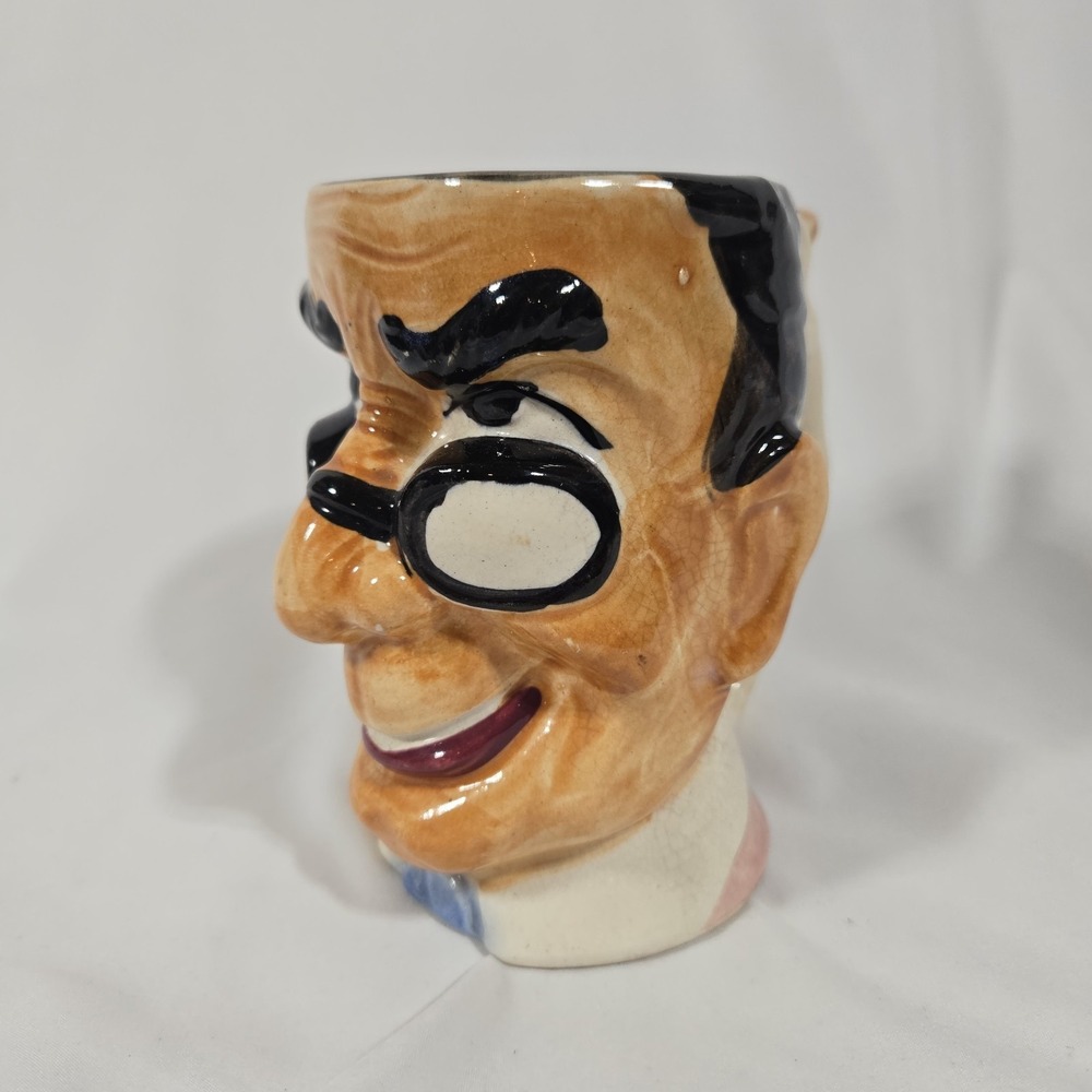 Vintage Toby Cup Occupied Japan | Old Man with Glasses